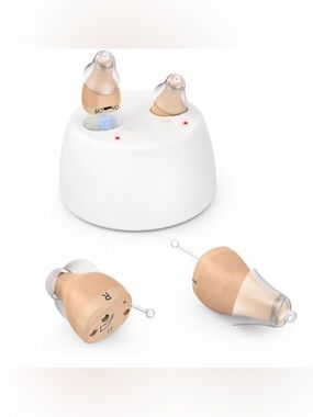 Chosgo Rechargeable Hearing Aid Pair with Case Noise Reduction